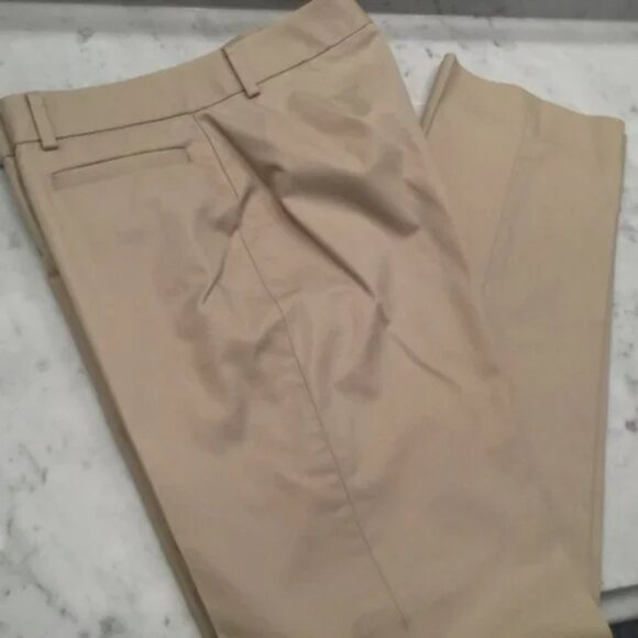 NWT Brooks Bros 346 Tan Beige Khaki Straight Tapered Leg Chinos Dress Pants 14 - Picture 3 of 3